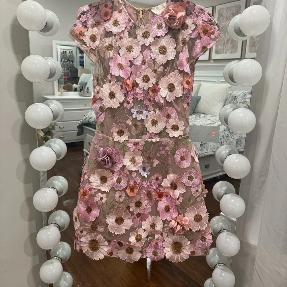 Bronx and Banco Jasmine Floral embroidery minidress - Picture 2 of 11